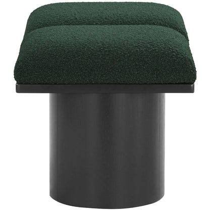 Pavilion Green Boucle Fabric Bench