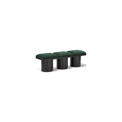 Pavilion Green Boucle Fabric Bench