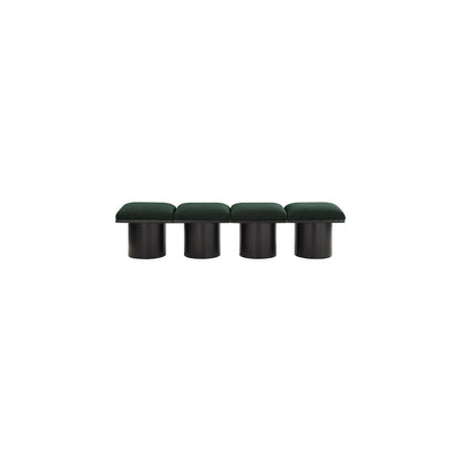 Pavilion Green Boucle Fabric Bench