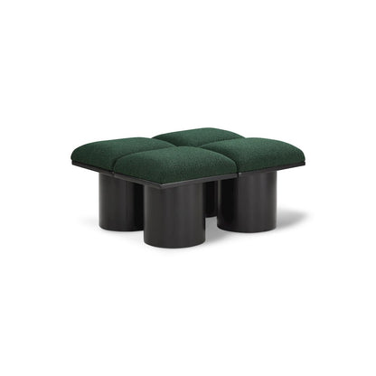 Pavilion Green Boucle Fabric Bench