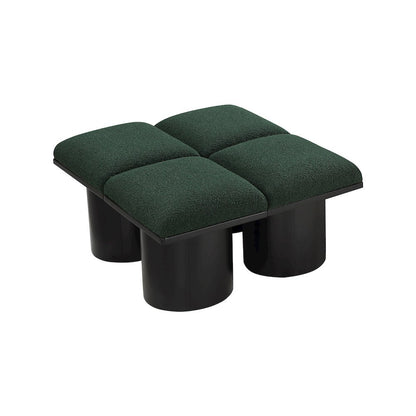 Pavilion Green Boucle Fabric Bench