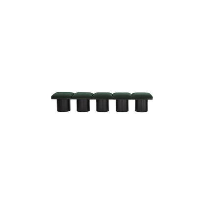 Pavilion Green Boucle Fabric Bench