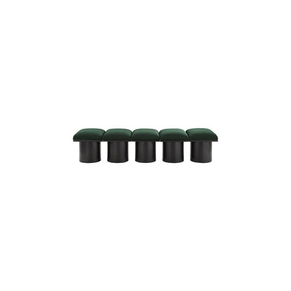 Pavilion Green Boucle Fabric Bench