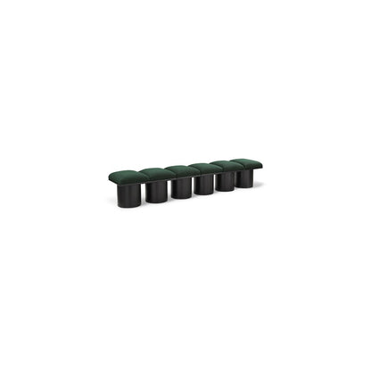 Pavilion Green Boucle Fabric Bench