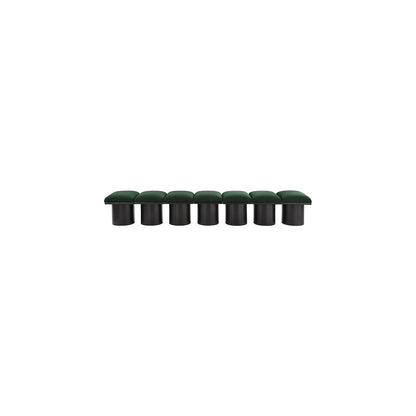 Pavilion Green Boucle Fabric Bench