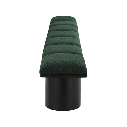 Pavilion Green Boucle Fabric Bench