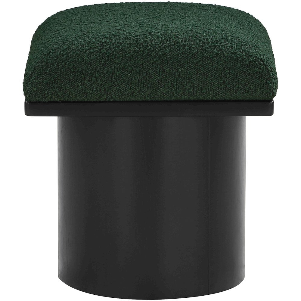 Pavilion Green Boucle Fabric Bench/Stool