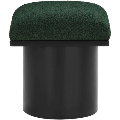 Pavilion Green Boucle Fabric Bench/Stool