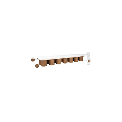 Pavilion Cream Boucle Fabric Bench