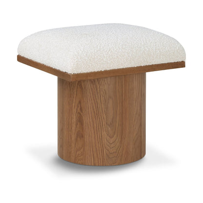 Pavilion Cream Boucle Fabric Bench/Stool