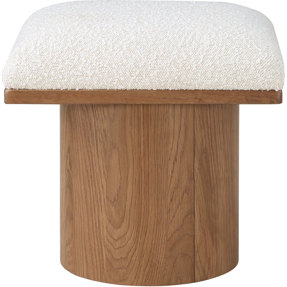 Pavilion Cream Boucle Fabric Bench/Stool