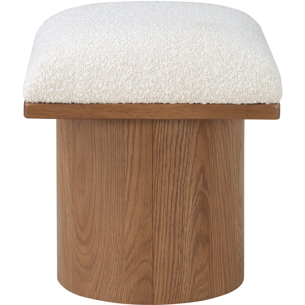 Pavilion Cream Boucle Fabric Bench/Stool