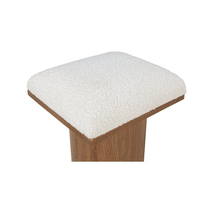 Pavilion Cream Boucle Fabric Bench/Stool