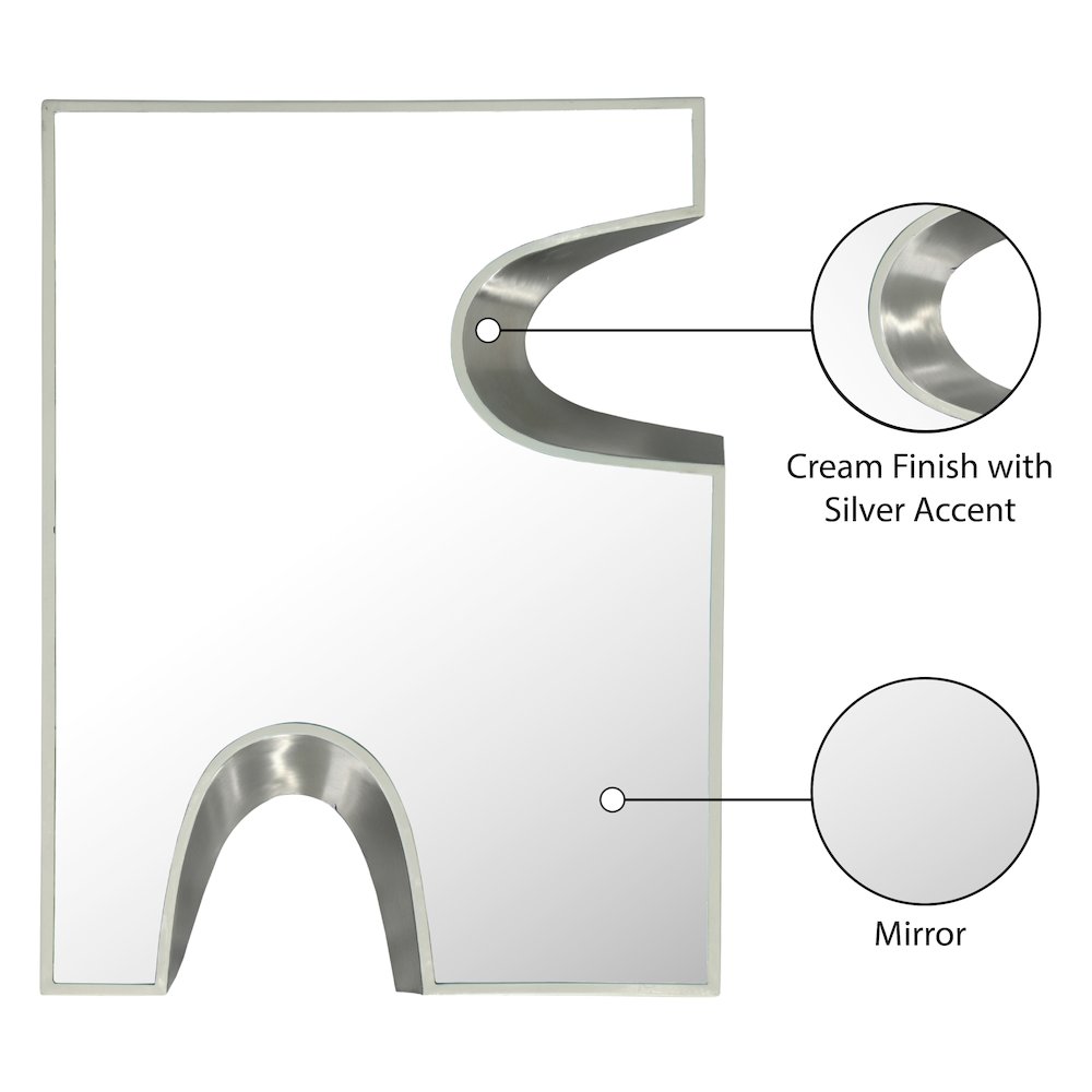 Soleil Cream Mirror