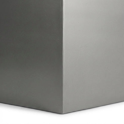 Contemporary Coffee Table with Brushed Chrome Finish and Durable Construction