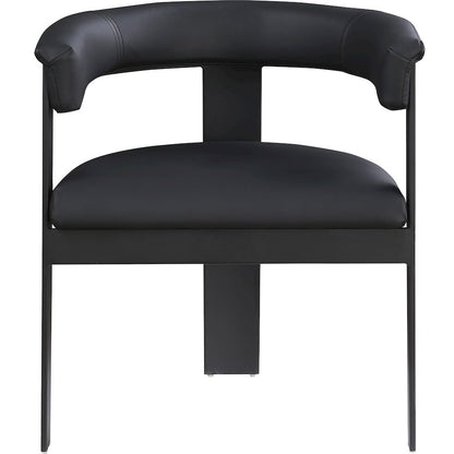 Romeo Black Vegan Leather Dining Chair, Set of 2