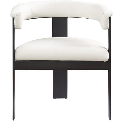 Romeo Cream Vegan Leather Dining Chair, Set of 2