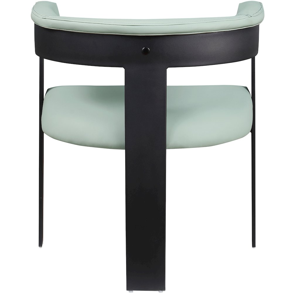 Romeo Mint Green Vegan Leather Dining Chair, Set of 2