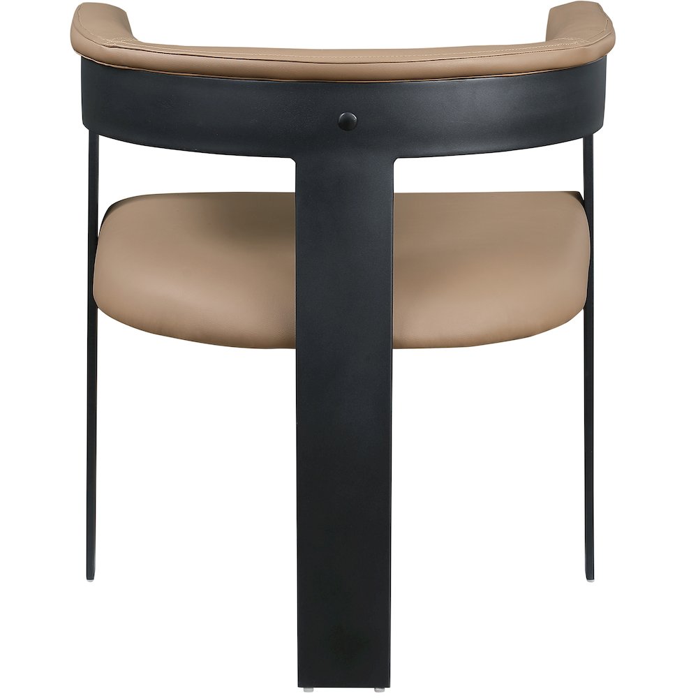 Romeo Tan Vegan Leather Dining Chair, Set of 2