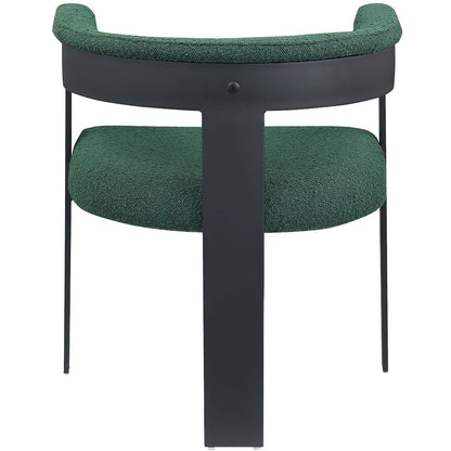 Romeo Green Boucle Fabric Dining Chair, Set of 2