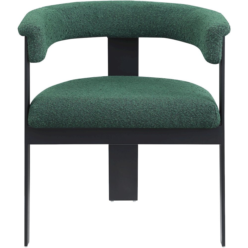 Romeo Green Boucle Fabric Dining Chair, Set of 2