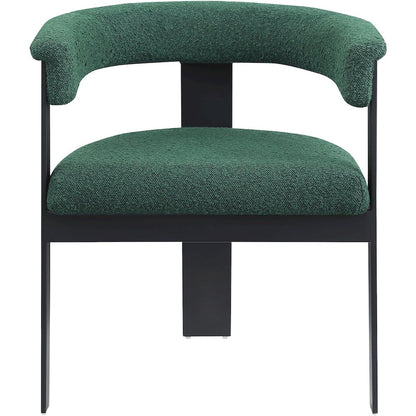 Romeo Green Boucle Fabric Dining Chair, Set of 2