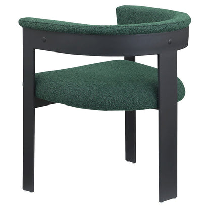 Romeo Green Boucle Fabric Dining Chair, Set of 2
