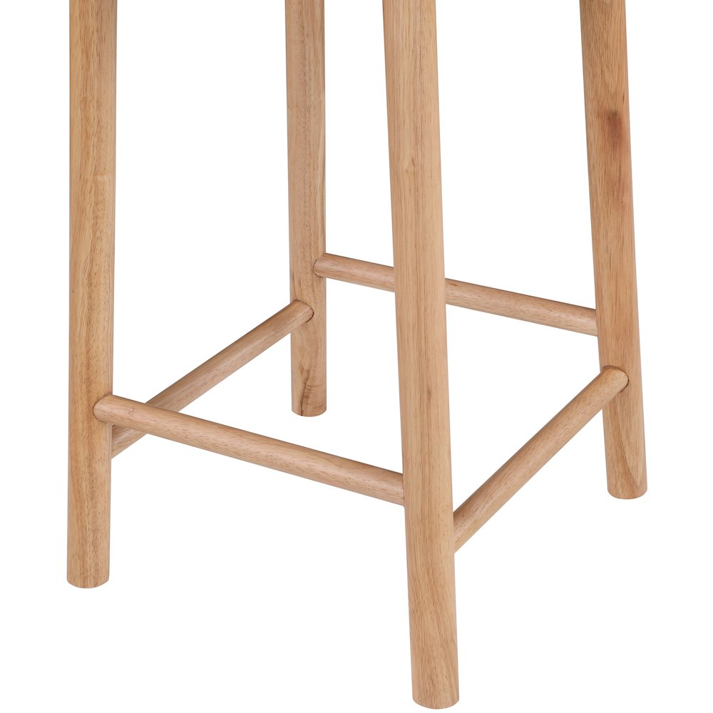 Calvin Black Vegan Leather Stool