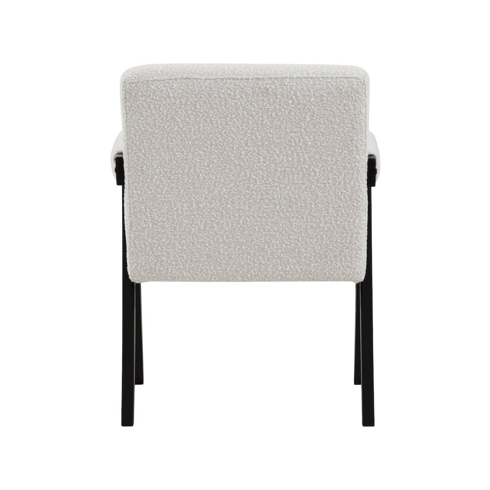 Woodloch Cream Boucle Fabric Accent Chair