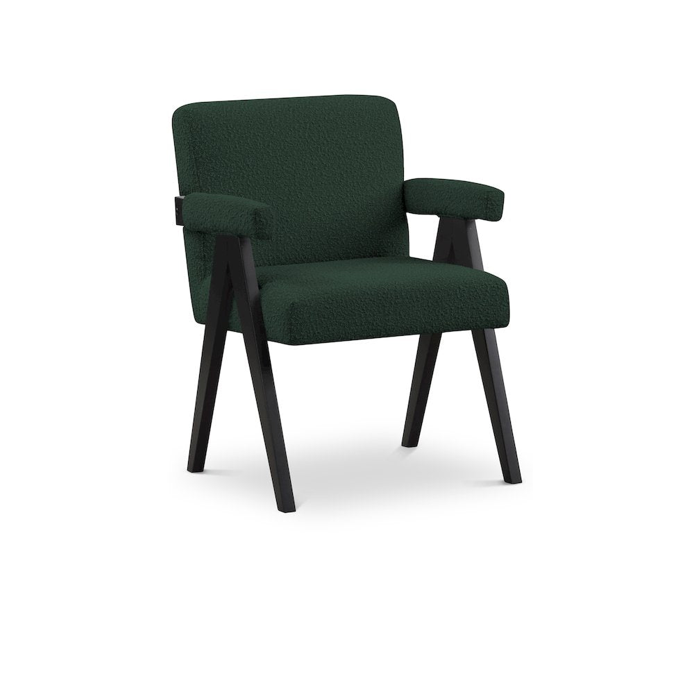 Woodloch Green Boucle Fabric Accent Chair