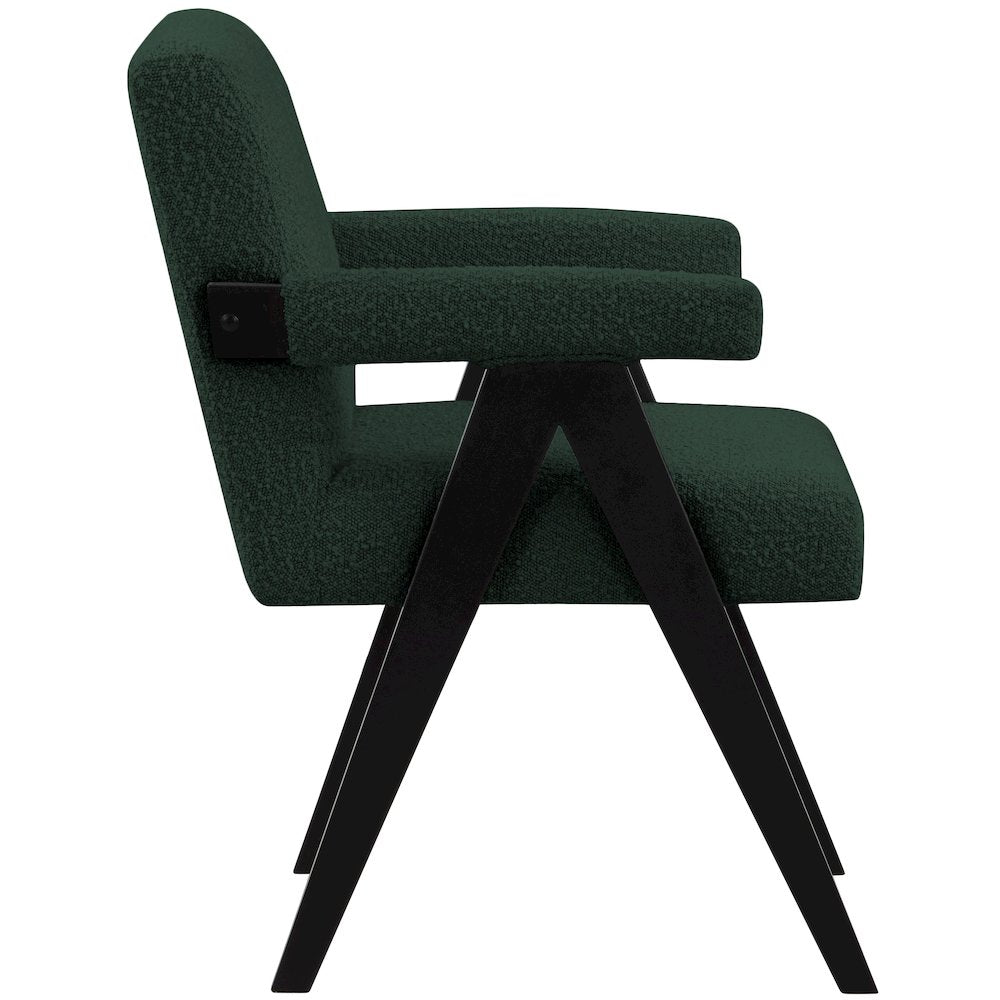 Woodloch Green Boucle Fabric Accent Chair