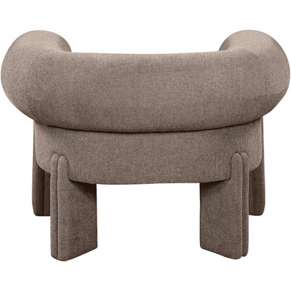 Stefano Brown Polyester Fabric Accent Chair