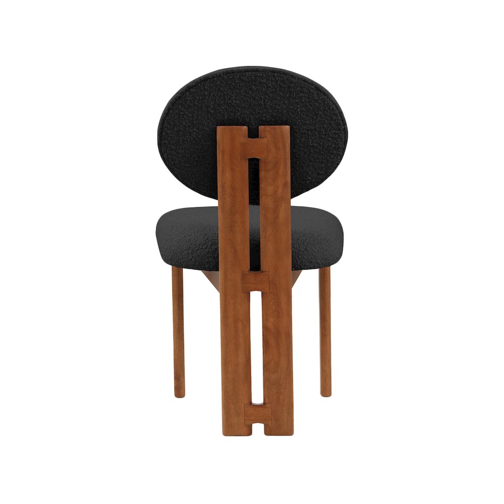 Napa Black Boucle Fabric Dining Chair, Set of 2