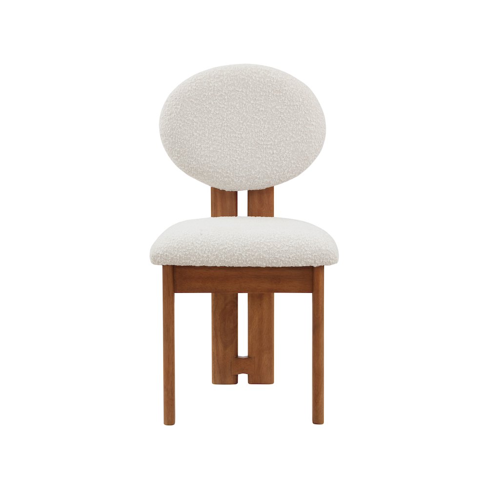 Napa Cream Boucle Fabric Dining Chair, Set of 2