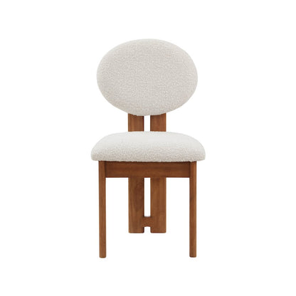 Napa Cream Boucle Fabric Dining Chair, Set of 2