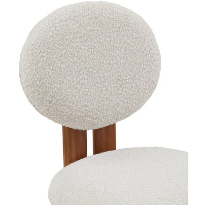 Napa Cream Boucle Fabric Dining Chair, Set of 2