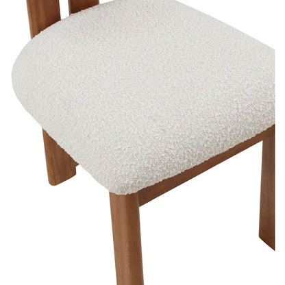 Napa Cream Boucle Fabric Dining Chair, Set of 2