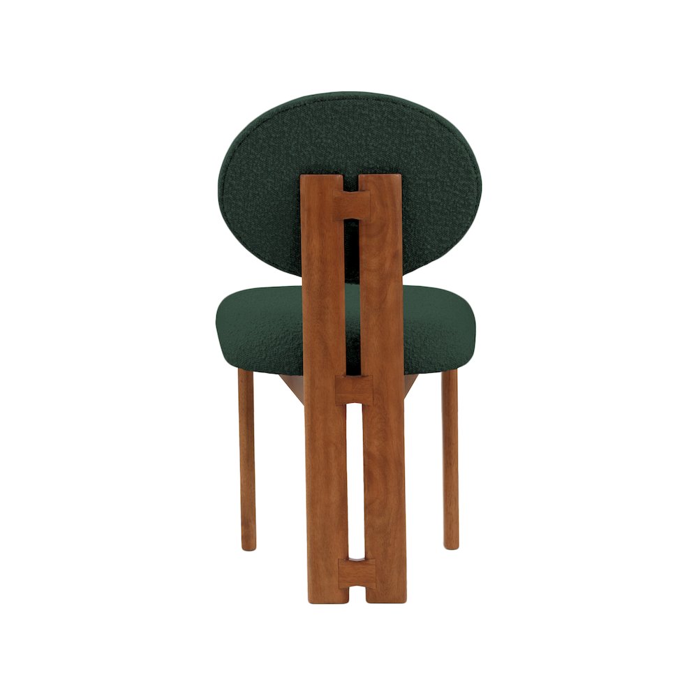 Napa Green Boucle Fabric Dining Chair, Set of 2
