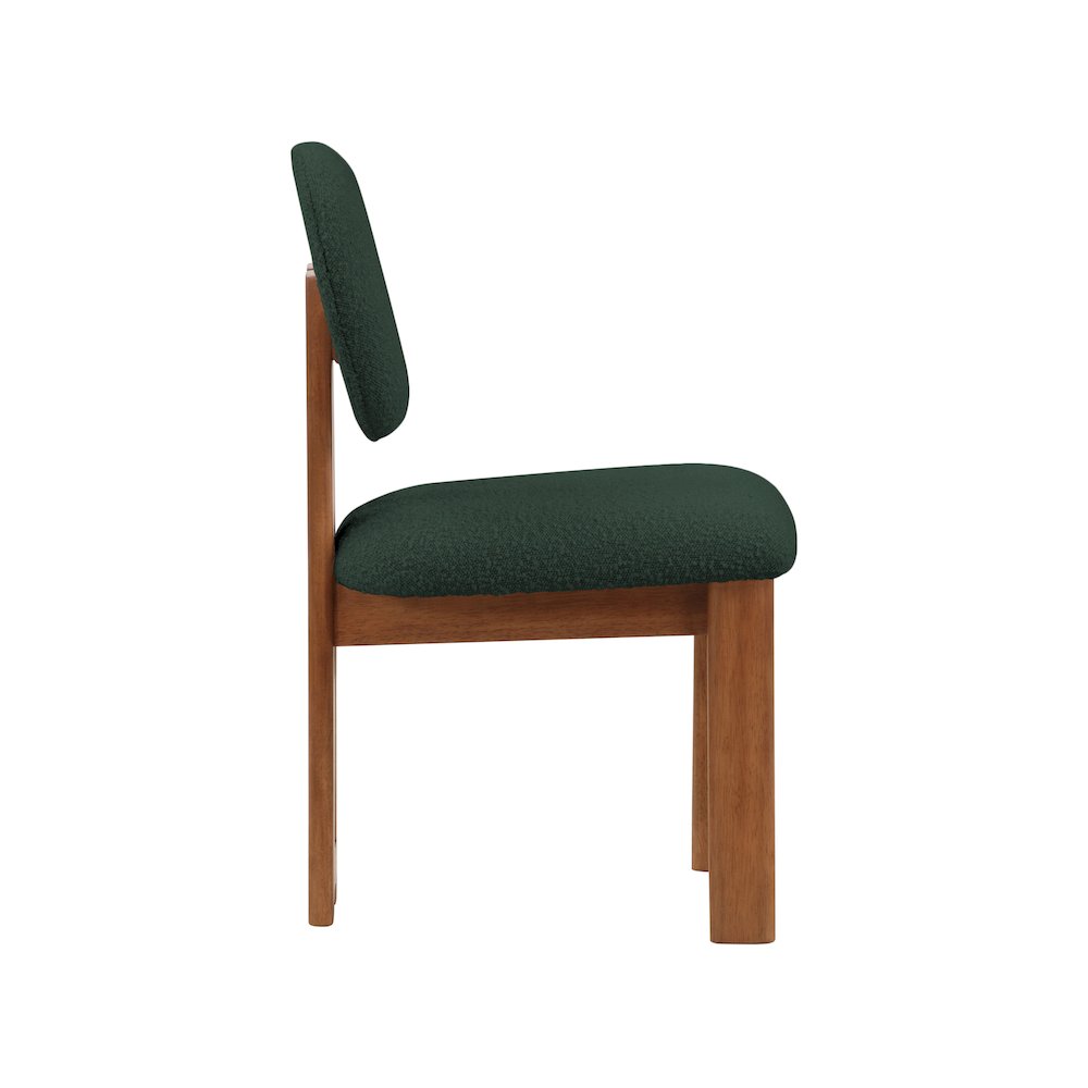 Napa Green Boucle Fabric Dining Chair, Set of 2
