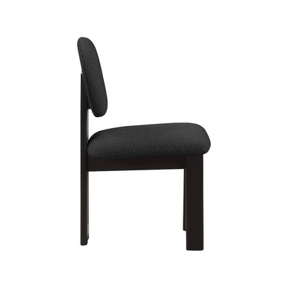 Napa Black Boucle Fabric Dining Chair, Set of 2