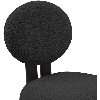 Napa Black Boucle Fabric Dining Chair, Set of 2