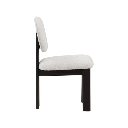 Napa Cream Boucle Fabric Dining Chair, Set of 2