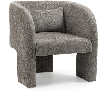Sawyer Grey Chenille Fabric Accent Chair