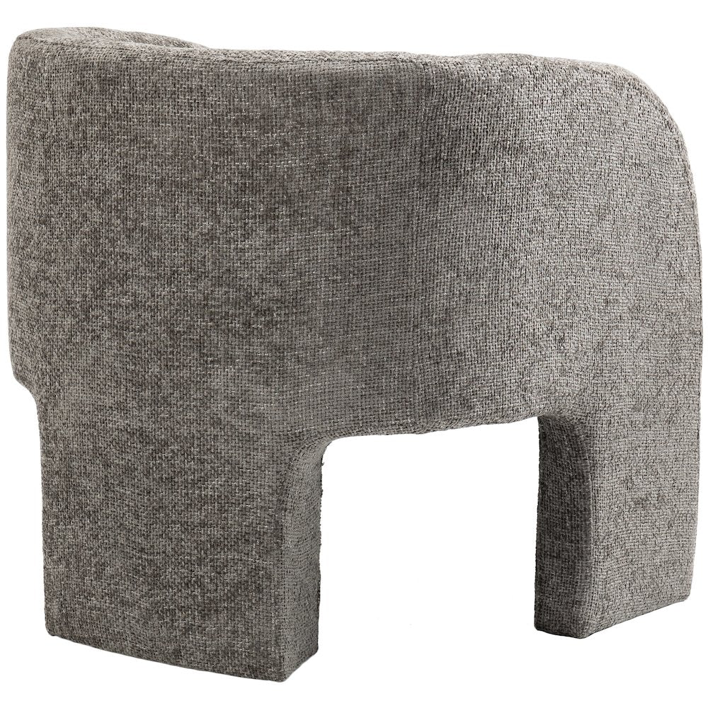 Sawyer Grey Chenille Fabric Accent Chair