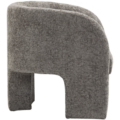 Sawyer Grey Chenille Fabric Accent Chair