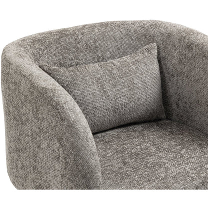 Sawyer Grey Chenille Fabric Accent Chair