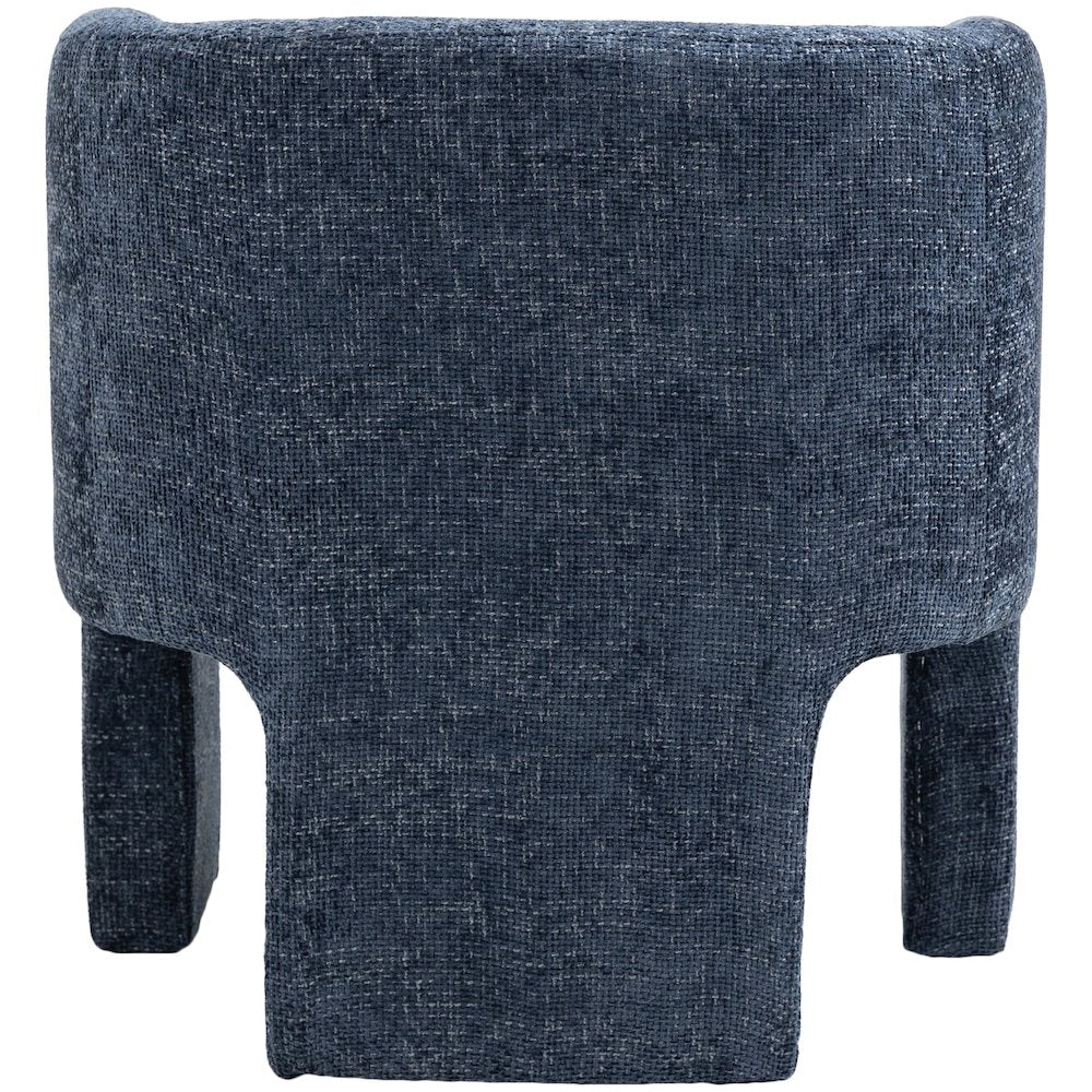 Sawyer Navy Chenille Fabric Accent Chair