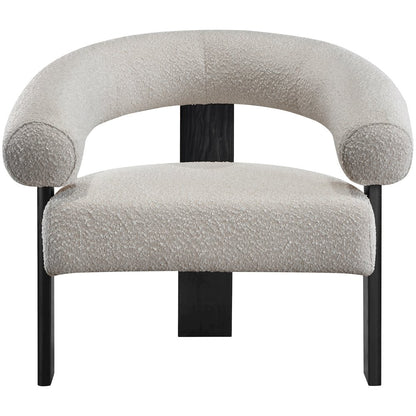 Winston Cream Boucle Fabric Accent Chair