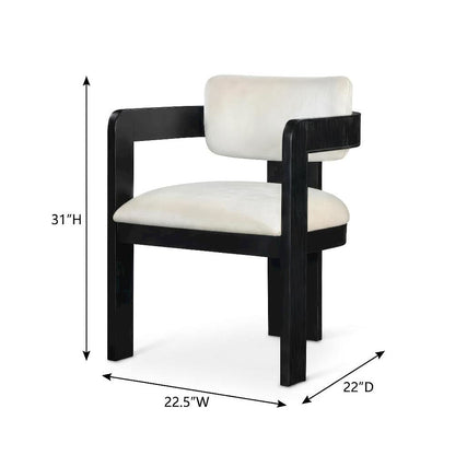 Black Velvet Dining Chairs Set of 2 with Armrests and Art Deco Design