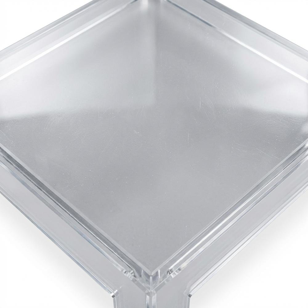 Contemporary Chrome Coffee Table with Modern Finish and Sturdy Design